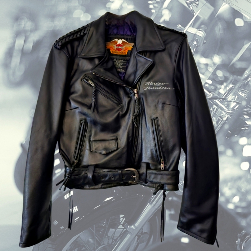 Harley Davidson Leather Crop Jacket
